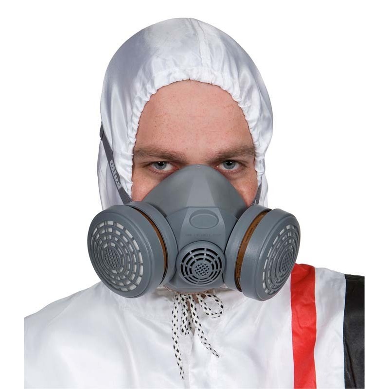 Demi-masque anti-gaz vapeurs organiques A1P2D 67 522 Demi-masque 3M  anti-gaz vapeurs organiques A1P2D.Demi-masque confortable